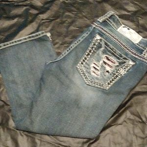 Miss me signature cuffed capri denim Distressed Freedom Lover Jp7687p